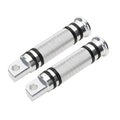 Silver CNC Rear Front Foot Peg For Harley Touring Sportster Softail Dyna