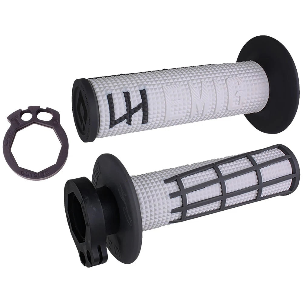 Odi V2 Emig 2.0 MX Lock-On Grips White/Graphite For Honda CRF250L (ABS) 2017