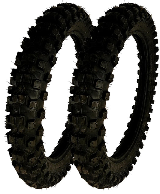 2) 90/100-14 Dirt Bike BSA Yamaha KTM Kawasaki For Honda Performance Racing
