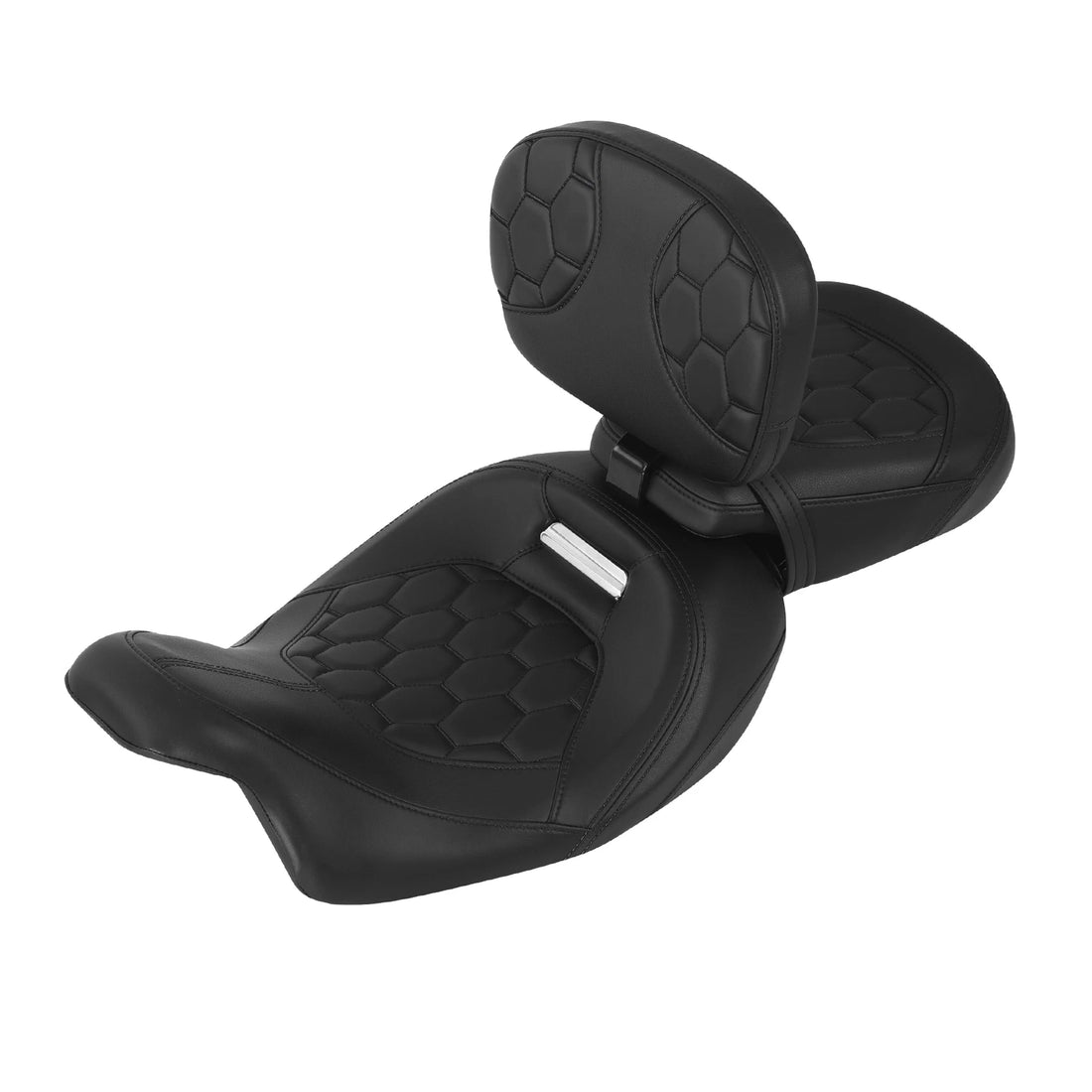 Driver & Passenger Seat Rider Backrest Fit For Harley Road Glide 2009-2023 Black