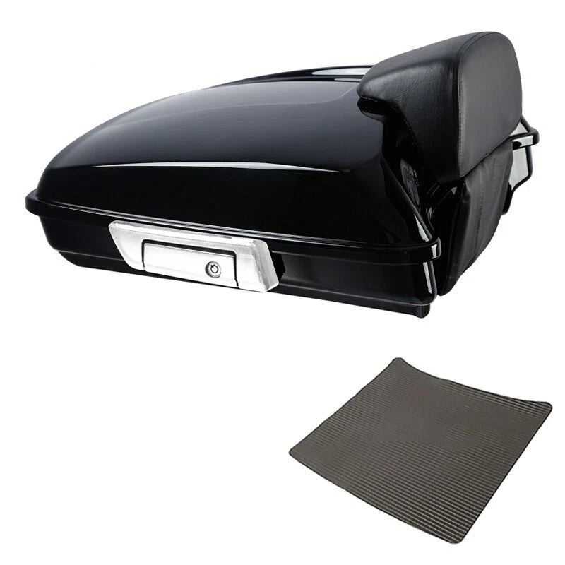 Vivid Black Razor Trunk Backrest Fit For Harley Touring Flhr 2009-2013