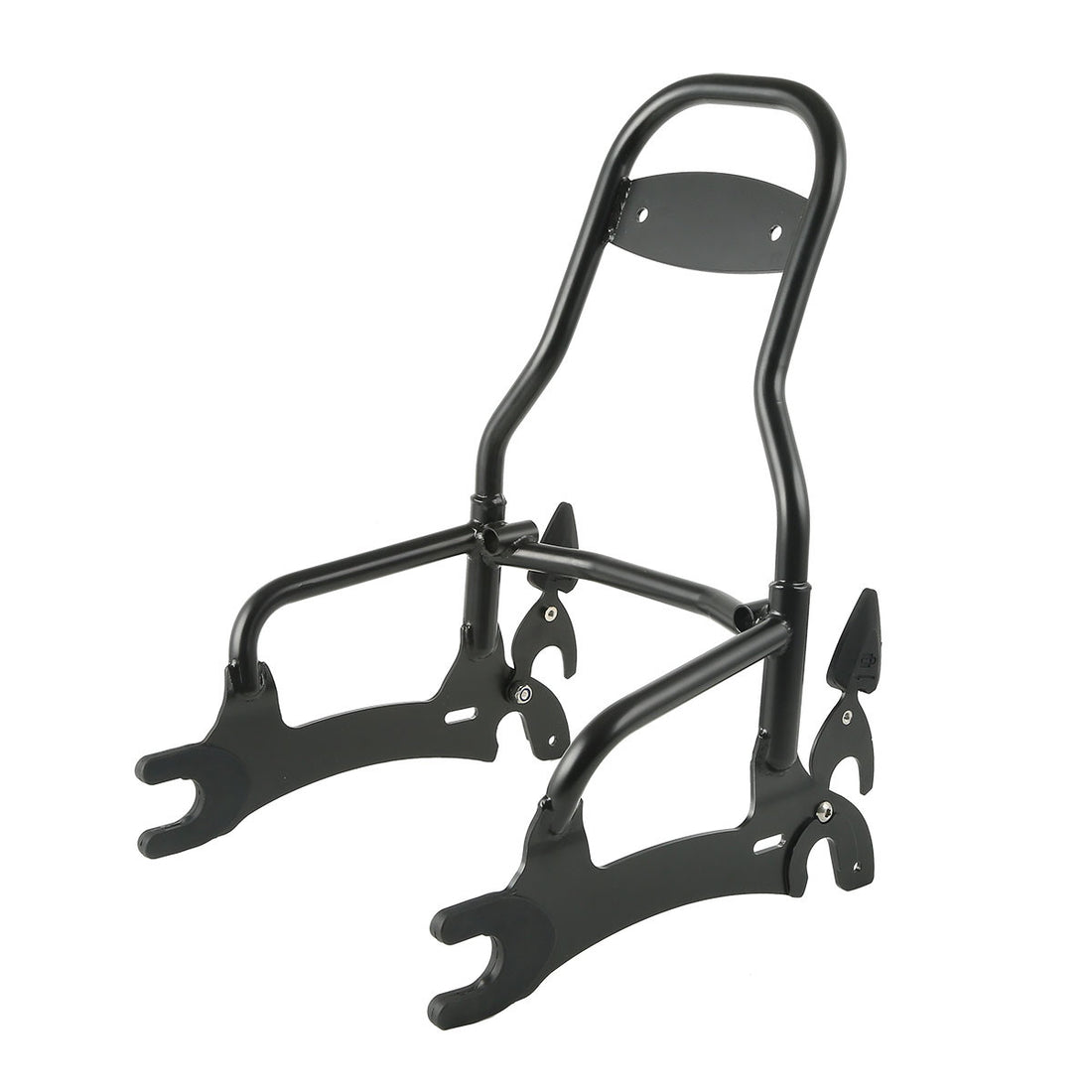Black 12" Rear Passenger Backrest Sissy Bar Fit For Indian Chief Vintage 2014-18