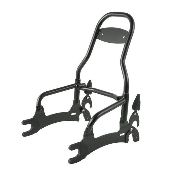 Black 12" Rear Passenger Backrest Sissy Bar Fit For Indian Chief Vintage 2014-18