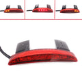 Red Chopped Fender Edge LED Tail Light Turn Signals For Harley Sportster XL883