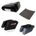 Hard Saddlebags & 5.5'' Razor Trunk Fit For Harley Touring Road Glide 14-24