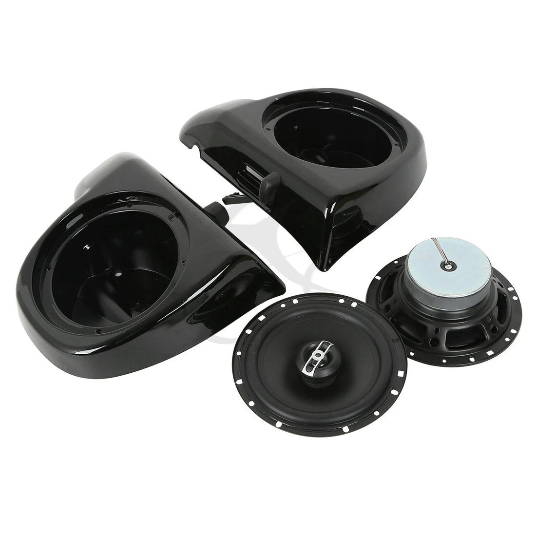 6.5" Lower Vented Fairing Speaker Box Pod Fit For Harley Road King Glide 14-24