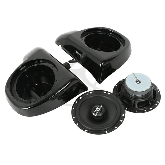 6.5" Lower Vented Fairing Speaker Box Pod Fit For Harley Road King Glide 14-24