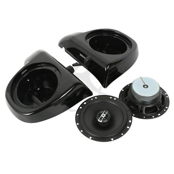 6.5" Lower Vented Fairing Speaker Box Pod Fit For Harley Road King Glide 14-24