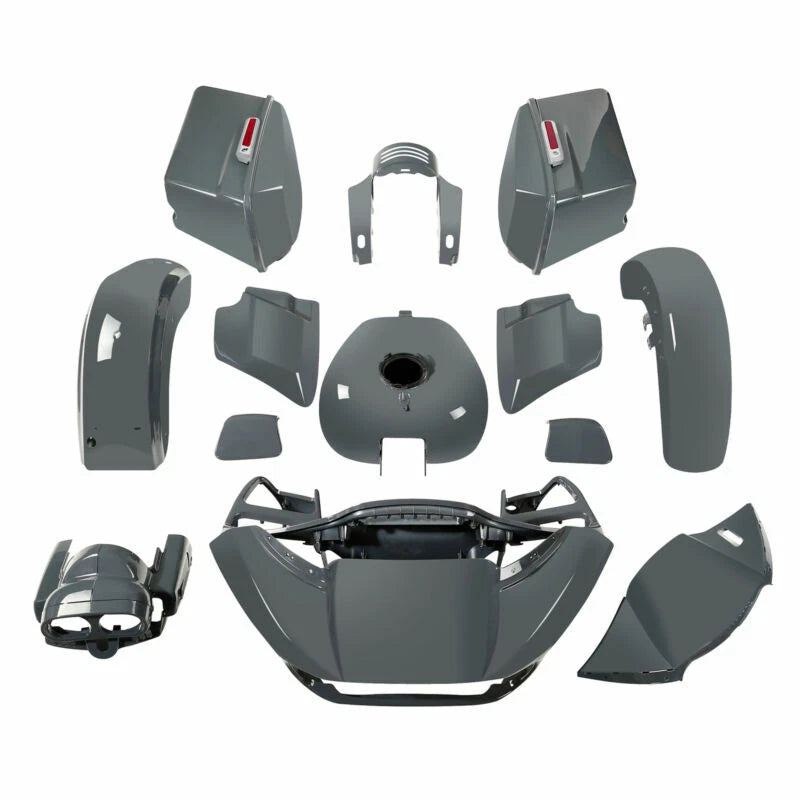 Fairing Bodywork Kit Fit For Harley Touring Road Glide 2015-2024 Gunship Gray