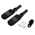 Black Rear Footpeg Pegs Mount Fit For Harley Softail 12-17 Cross Bones 2008-2011