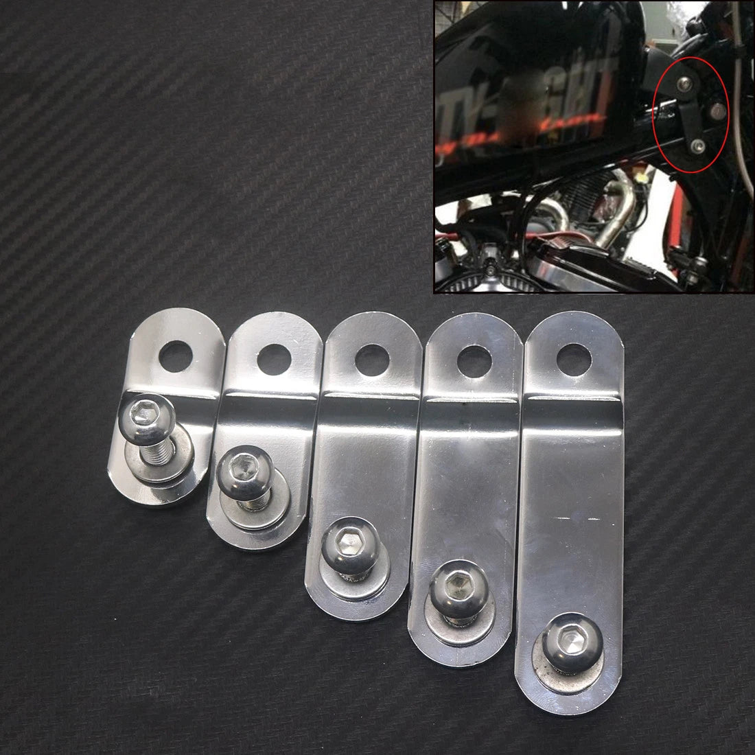 Chrome 1-3'' 28-76mm Gas Fuel Tank Lift Kit For Harley Sportster XL 883 1200 48