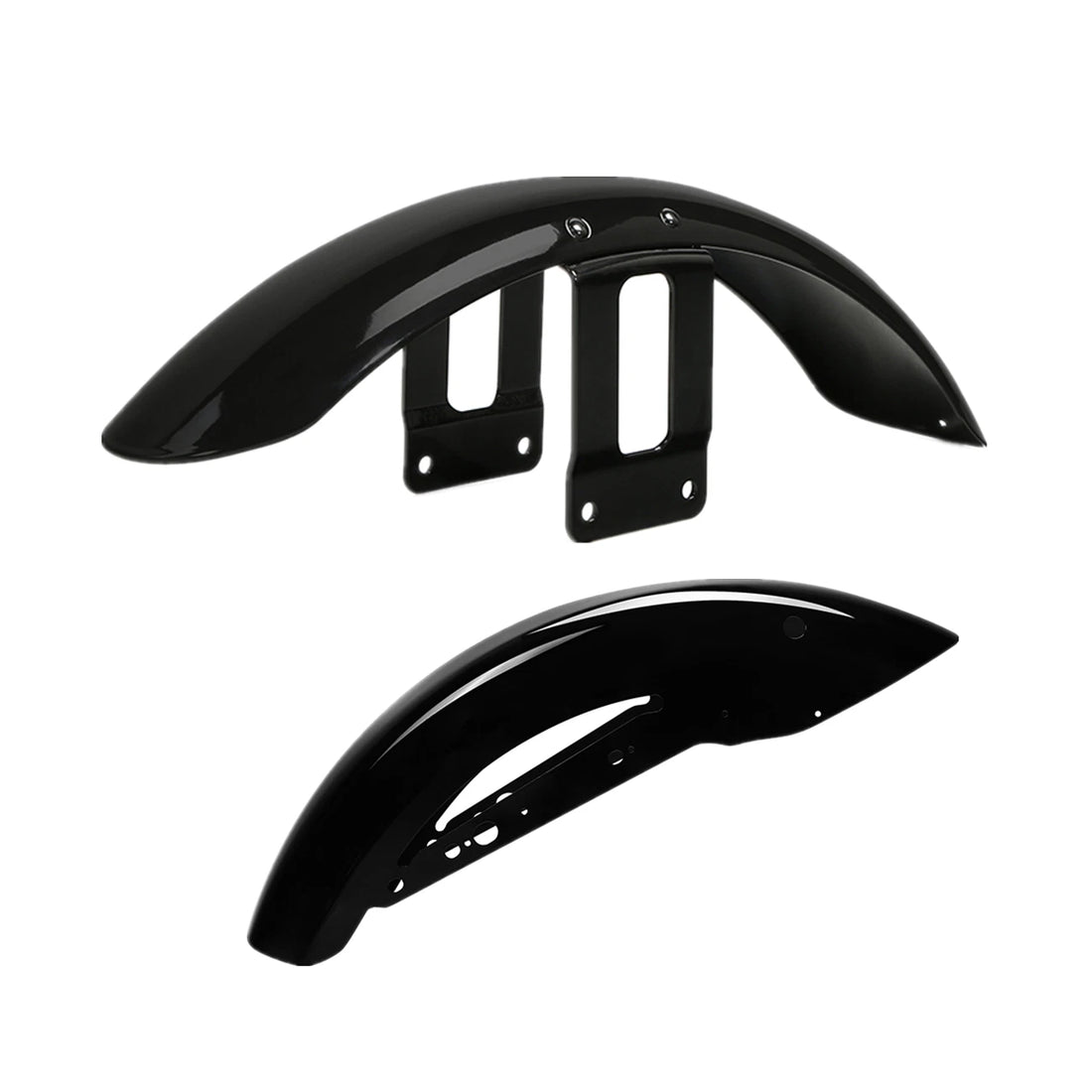 Vivid Black Front & Rear Fenders Fit For Harley Sportster 883 XL883 1200 10-22