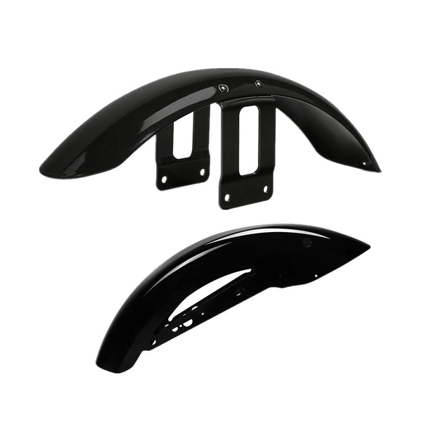 Vivid Black Front & Rear Fenders Fit For Harley Sportster 883 XL883 1200 10-22