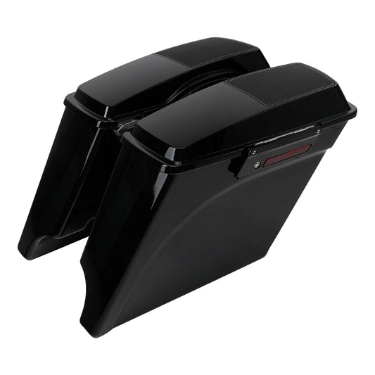 5" Stretched Saddlebags Speaker Lids Fit For Harley Touring Road Glide 1993-2013