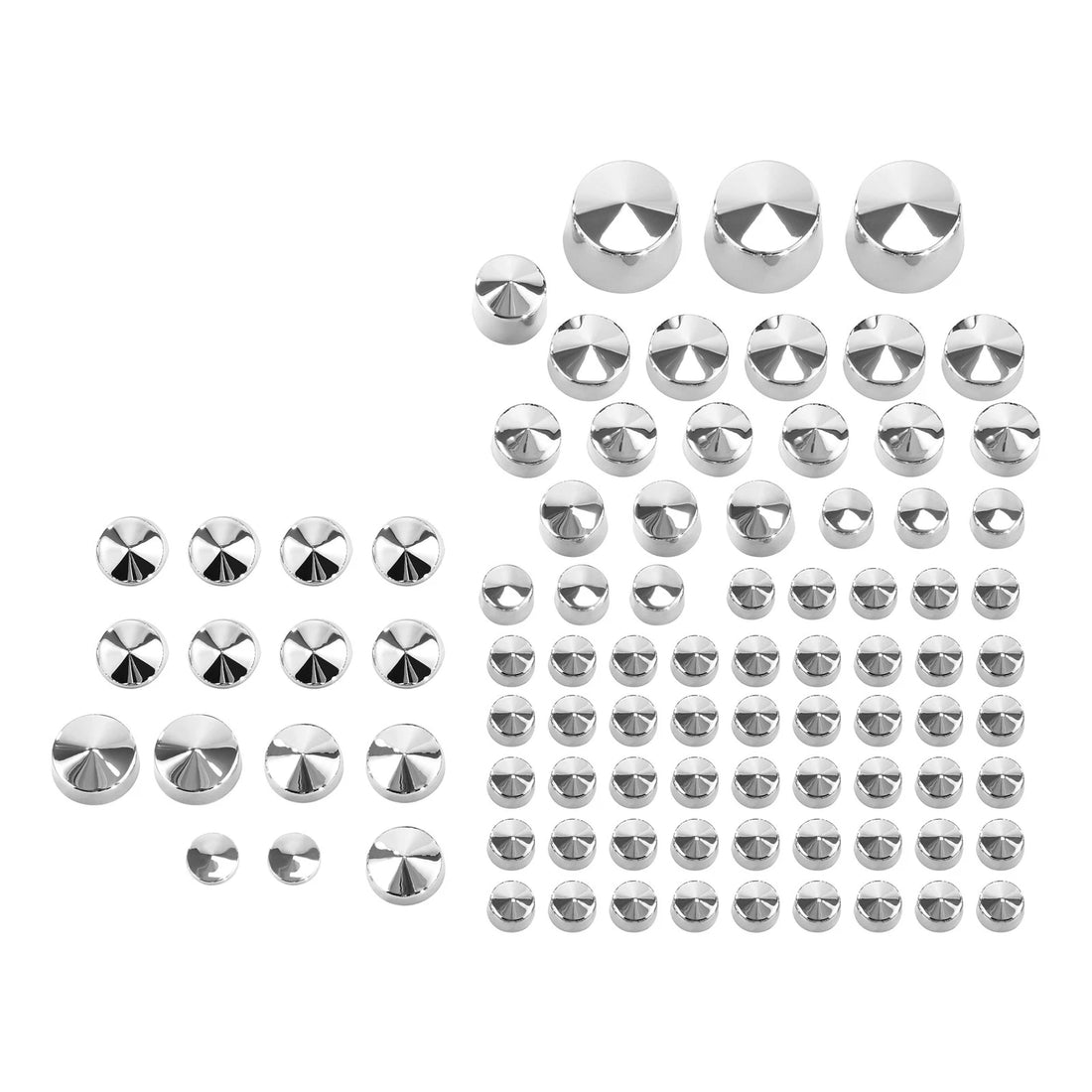 Chrome ABS Bolt Toppers Caps Cover Set Fit For Harley Softail Twin Cam 1984-2006
