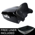 King Trunk Wrap Around Backrest Pad Fit For Harley Touring Street Glide 14-26 25