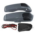 Hard Saddlebags Lids Speaker Cutout Fit For Harley Road Glide 14-23 Gunship Gray