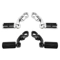1 1/4" 32mm Short Angled Highway Bar Engine Guard Footpegs Pegs Mount For Harley