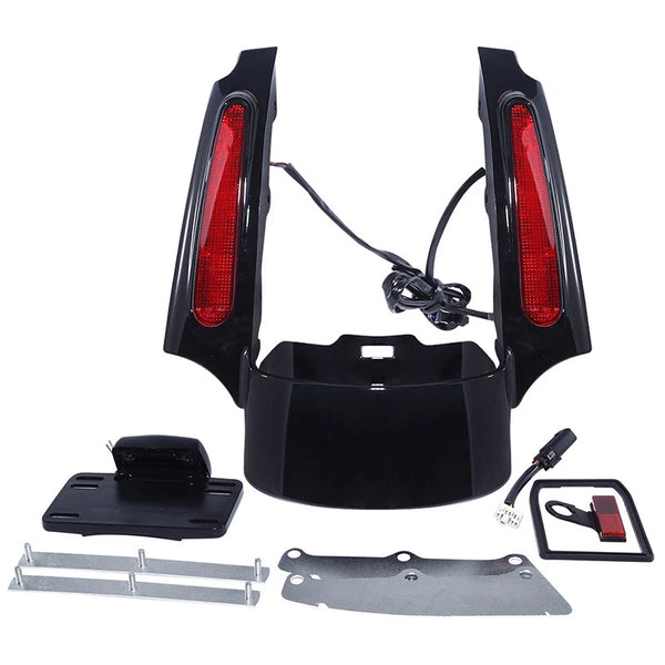 Rear Fender Extension Fascia LED Light Fit For Harley Touring Road Glide 09-13