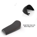 Combo Single Rider Seat with Black Magic Cowl Fit for Royal EnfieldGT650