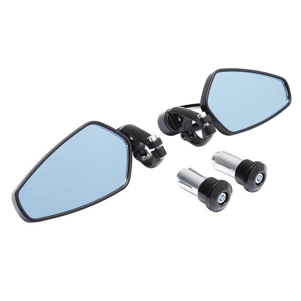7/8" 22mm Handlebar Bar End Rear View Mirrors Fit For Honda Yamaha Suzuki Ducati