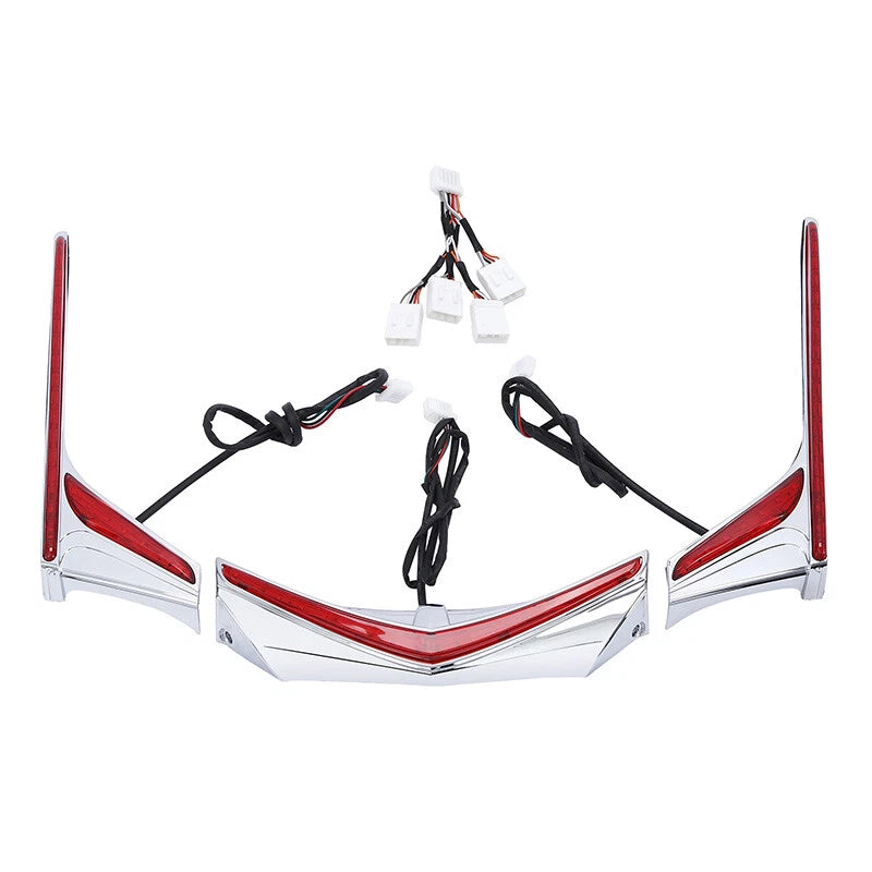 Rear Fender Tip Brake Vertical LED Light Strip Fit For Honda Goldwing 1800 12-17