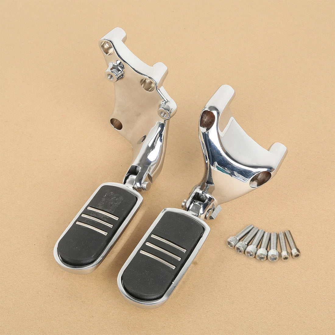 Chrome Passenger Footpegs Pegs Mount Fit For Harley Sportster 883 1200 2014-2022