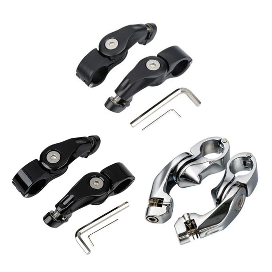 1-1/4" Short Angled Highway Footpeg Pegs Mount Fit For Harley Electra Road Glide