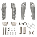 Rider Driver Passenger Footrests Footpegs Fit For Kawasaki Ninja ZX10R 2004-2013