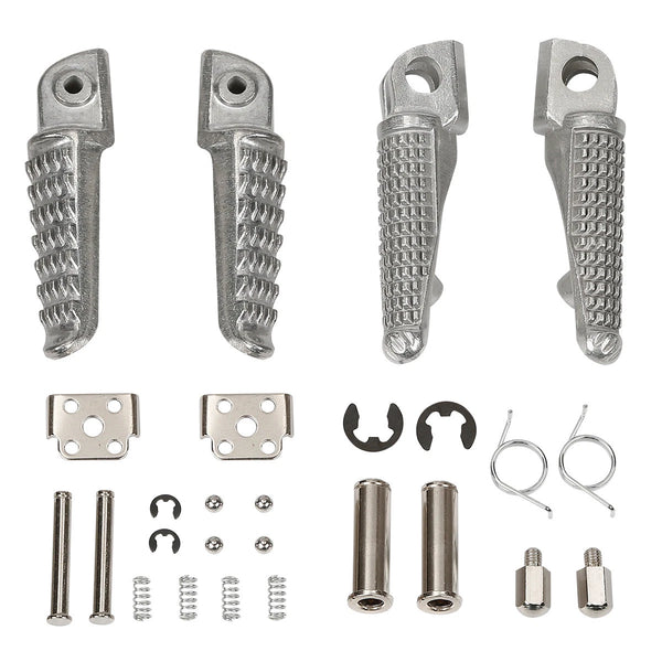 Rider Driver Passenger Footrests Footpegs Fit For Kawasaki Ninja ZX10R 2004-2013