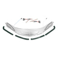 Chrome Windshield Trim & Light Fit For Honda Goldwing 1800 2001-2017 F6B 2013-17