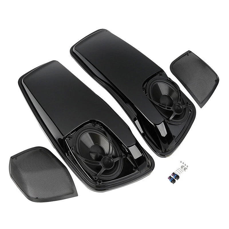 Saddlebag Lids 5"X7" Speakers Fit For Harley Touring Road Electra Glide 14-24 23