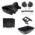 King Trunk Backrest Mount Tail Light Speakers Plate Fit For Harley Touring 14-26
