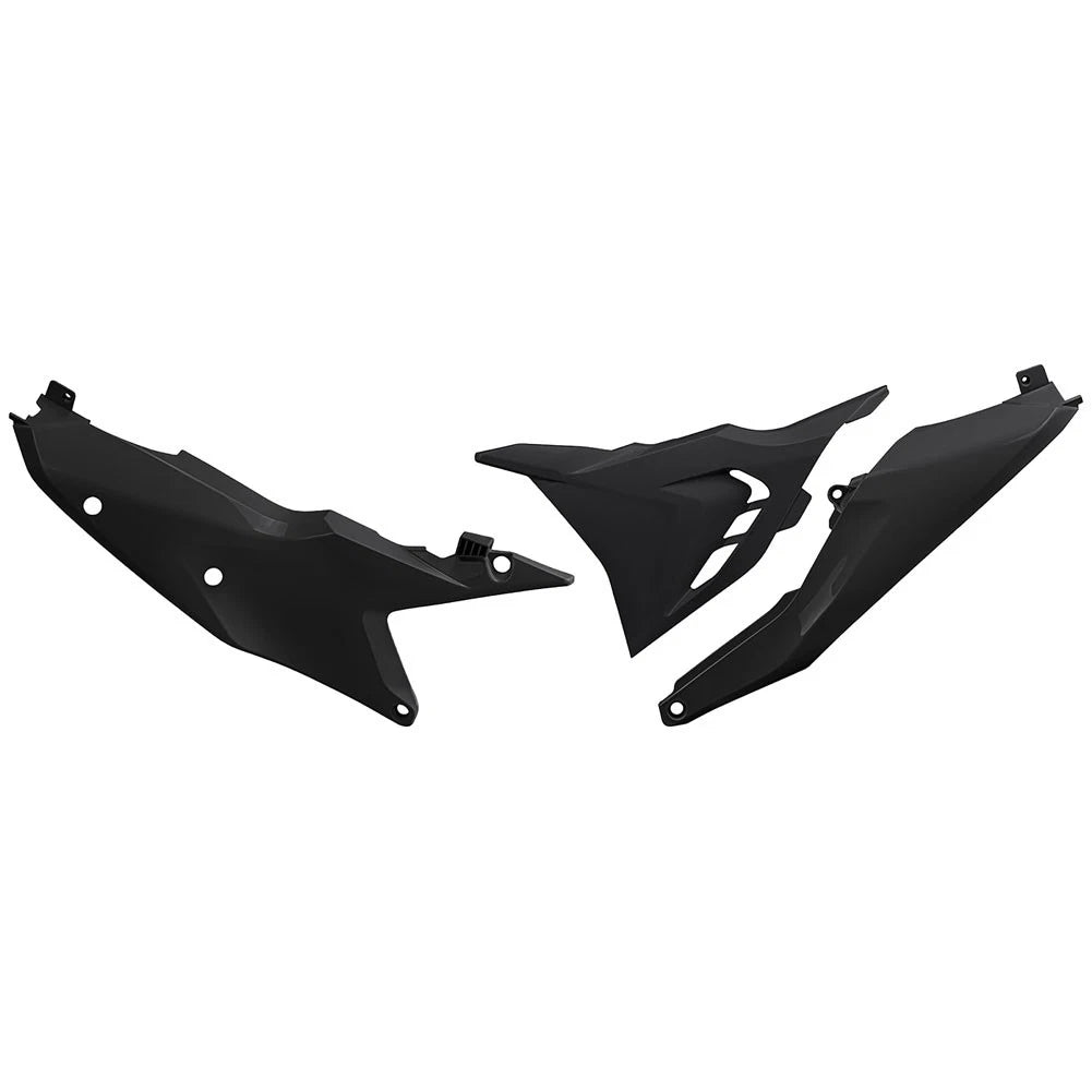 UFO Side Panels Vented Black For KTM 150 XC-W (Fuel Injected) 2024-2026