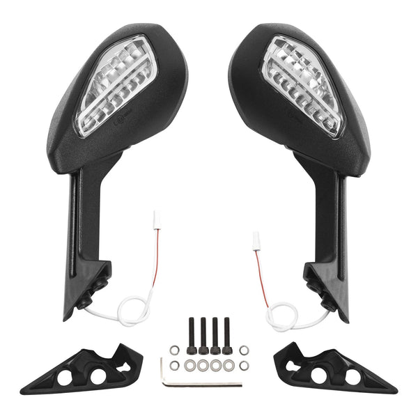 Rear-View Mirrors W/ Turn Signals Fit For Ducati 959 S Panigale 1299 S R 15-2020