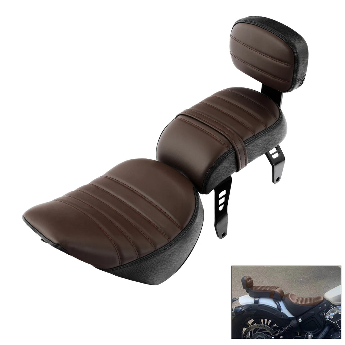 Driver Passenger Seat Backrest Fit For Indian Scout Bobber 2018-2024 Sixty 20-24