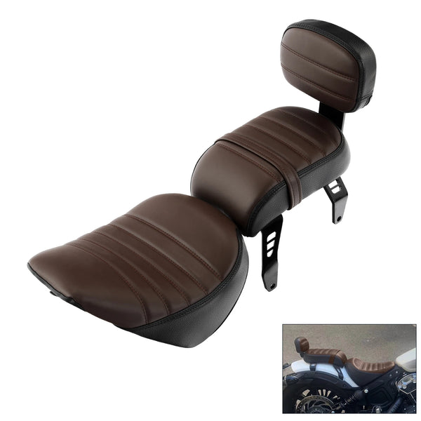 Driver Passenger Seat Backrest Fit For Indian Scout Bobber 2018-2024 Sixty 20-24