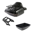King Trunk Pad Mount Rack LED Light Fit For Harley Street Road Glide 09-13
