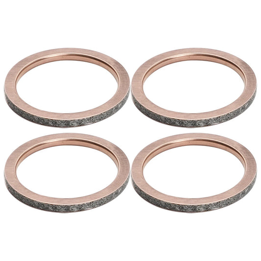 4PC Exhaust Pipe Gasket Yamaha YZF-R1/R1S/R1M 15-21 FZ10 17-18 MT-10 18-21