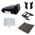 Razor Trunk Backrest Pad Rack Docking Plate Fit For Harley Street Glide 2014-26