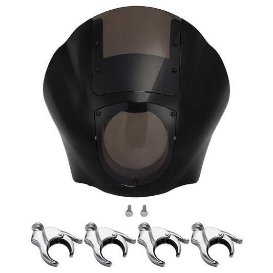 Quarter Fairing Windshield 49mm Fork Clamps Fit For Harley Dyna 06-17