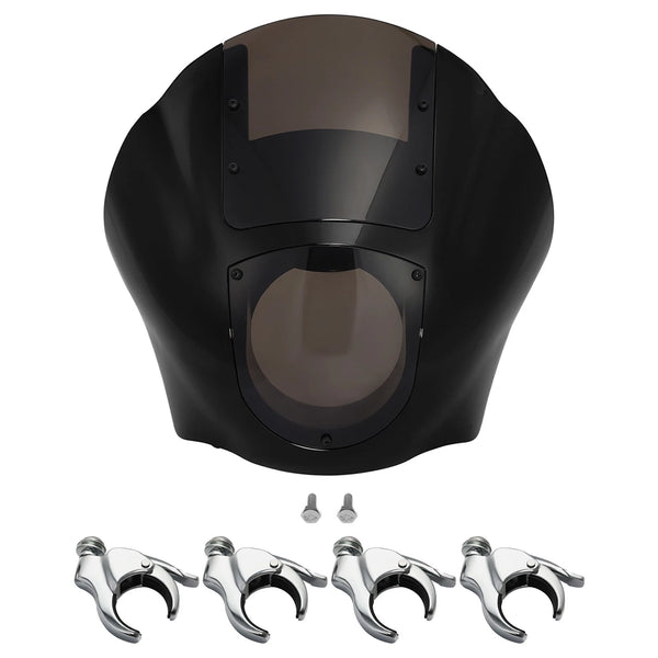 Quarter Fairing Windshield 49mm Fork Clamps Fit For Harley Dyna 06-17