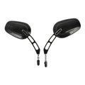 Gloss Black Rear View Mirrors Fit For Harley Touring Street Road Glide Sportster