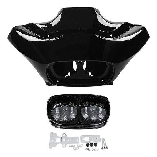 Inner Outer Fairing 5.75'' Dual Headlight For Harley Road Glide Fltr 1998-2013