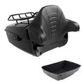 King Trunk Top Luggage Rack Backrest Fit For Harley Touring Street Glide 14-2026