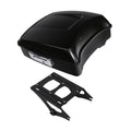 Chopped Trunk w/ Mount Rack Fit For Harley Touring Glide 2014-2024 Black Denim