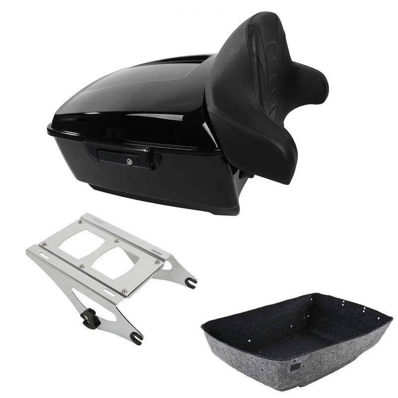 King Trunk Backrest Pad Mounting Rack Fit For Harley Touring Road Glide 14-2026