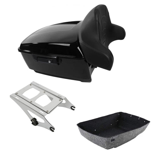 King Trunk Backrest Pad Mounting Rack Fit For Harley Touring Road Glide 14-2026