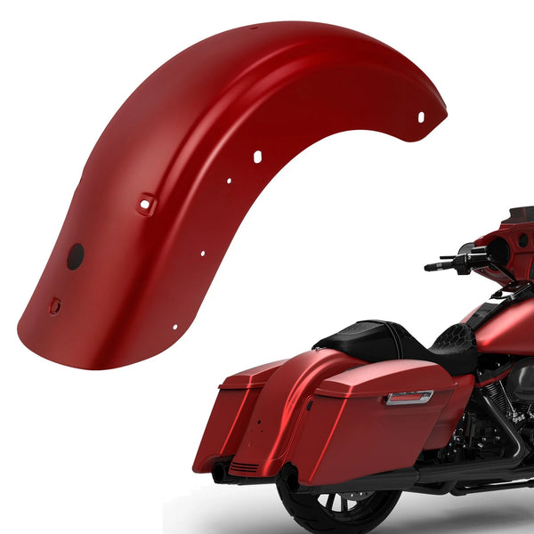 Fit For Harley Street Glide Road Glide 2009-2023 Wicked Red Denim Rear Fender