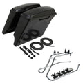 Unpainted 5" Extended Saddlebag Conversion Bracket Fit For Harley Softail 86-17